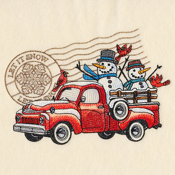 Retro Winter Truck - Image 5