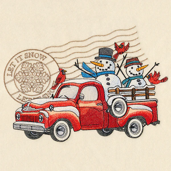Retro Winter Truck - Image 7