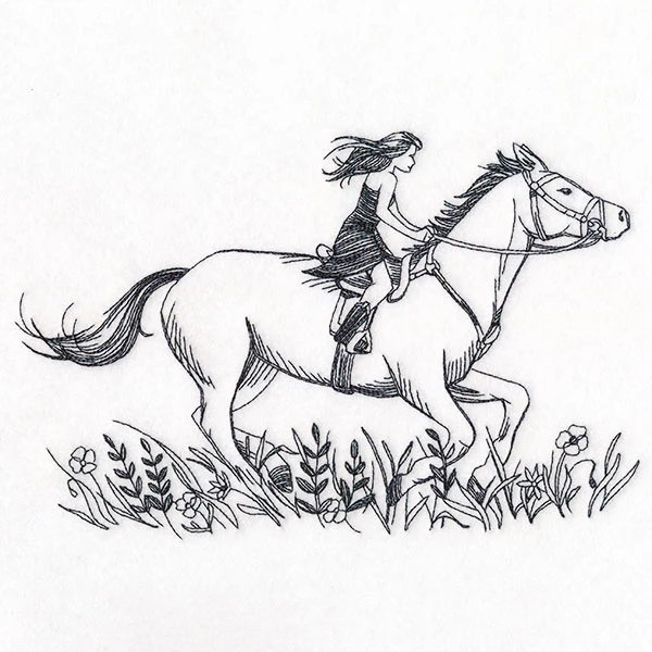 Ride Wild Horse and Girl - Image 2