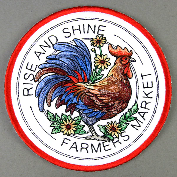 Rise and Shine Rooster Trivet (In-the-Hoop)