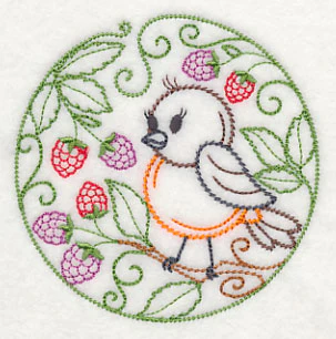 Robin and Dewberries (Vintage) - Image 5