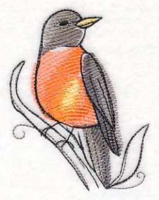 Robin in Watercolor - Image 5
