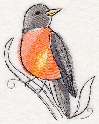 Robin in Watercolor - Image 6