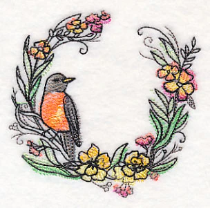 Robin Wreath in Watercolor - Image 5