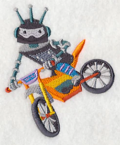 Robot on Dirt Bike - Image 2