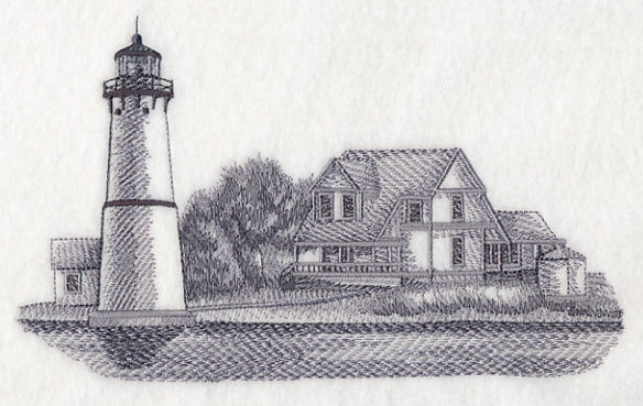 Rock Island Lighthouse Sketch (New York) - Image 3