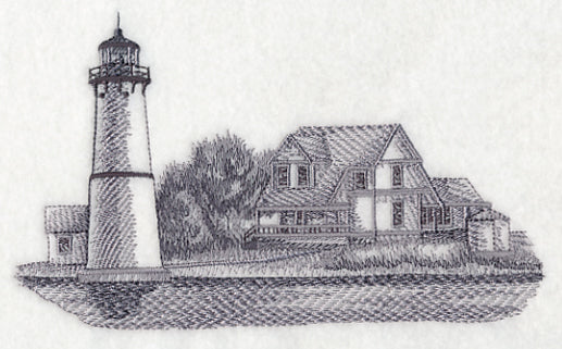 Rock Island Lighthouse Sketch (New York) - Image 4