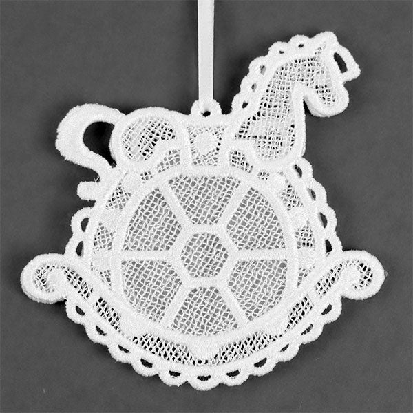 Rocking Horse Photo Frame Ornament (Lace) - Image 3