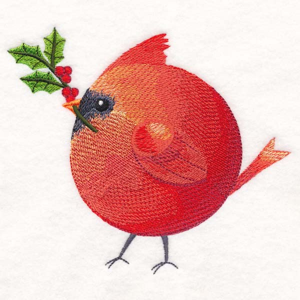 Roly-Poly Christmas Cardinal - Image 3