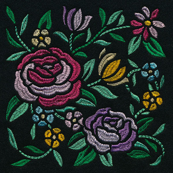 Romantic Blooms Square - Satin Stitch - Image 9