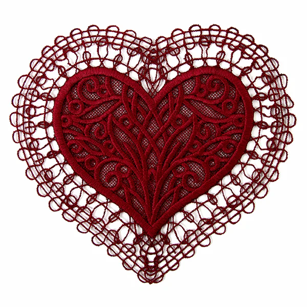 Romantic Heart Doily (Battenburg Lace) - Image 8