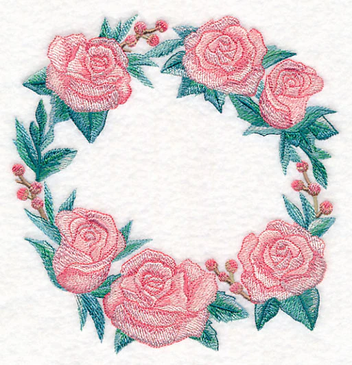 Romantic Roses Wreath in Watercolor - Image 2