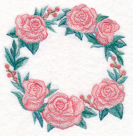 Romantic Roses Wreath in Watercolor - Image 3