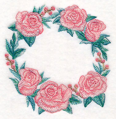 Romantic Roses Wreath in Watercolor - Image 4