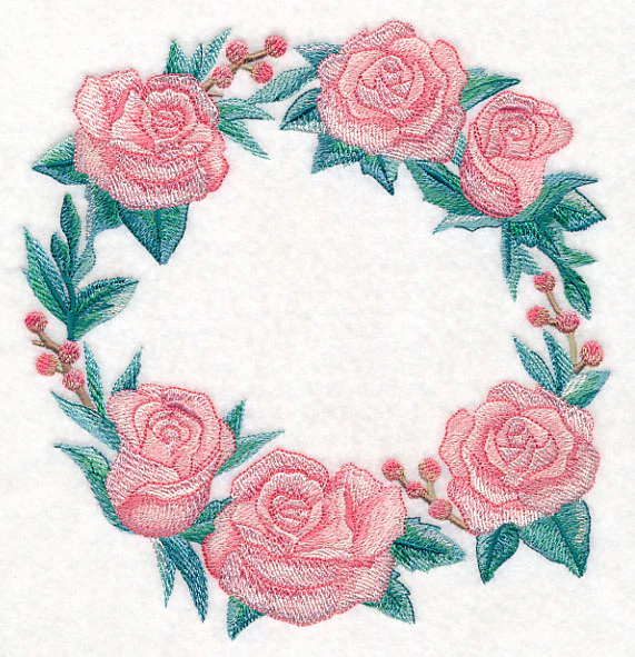 Romantic Roses Wreath in Watercolor - Image 5