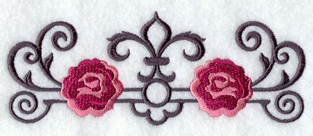 Rose and Wrought Iron Border - Image 2