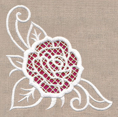 Rose Beauty Corner (Cutwork) - Image 2