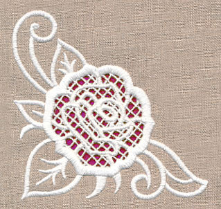 Rose Beauty Corner (Cutwork) - Image 3