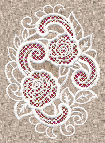 Rose Beauty Oval (Cutwork) - Image 2
