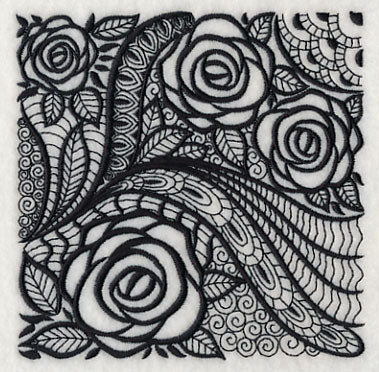 Rose Elegance (Blackwork) - Image 4