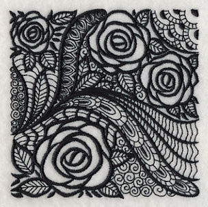 Rose Elegance (Blackwork) - Image 5