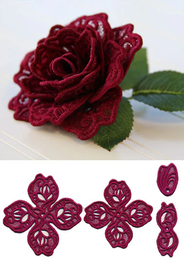 Rose in 3D (Lace) - Image 3