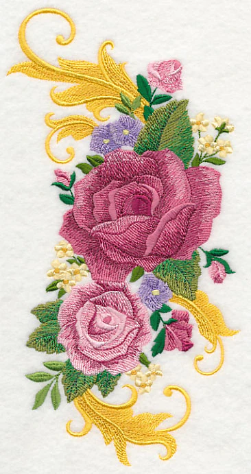 Rose Spray with Flourish - Image 2