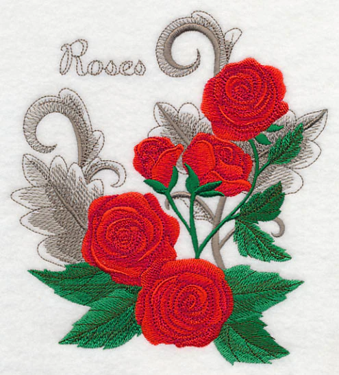 Roses with Flourish - Image 2