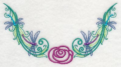 Rosy Dragonfly Neckline (V-Neck) - Image 3