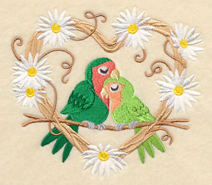 Rosy-Faced Lovebirds Love Nest - Image 3