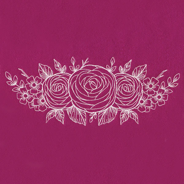 Rosy Garden (Whitework) - Image 10