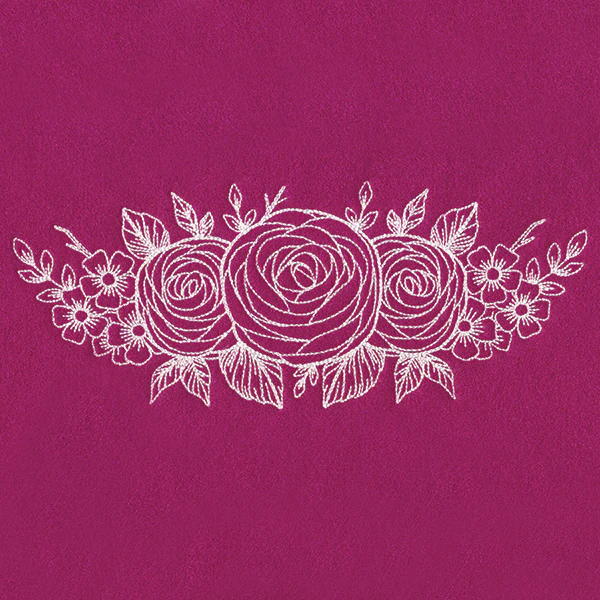 Rosy Garden (Whitework) - Image 3