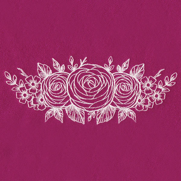 Rosy Garden (Whitework) - Image 5