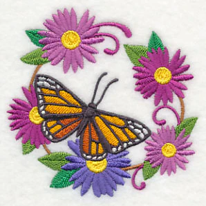 Royal Butterfly and Flower Wreath - Image 3