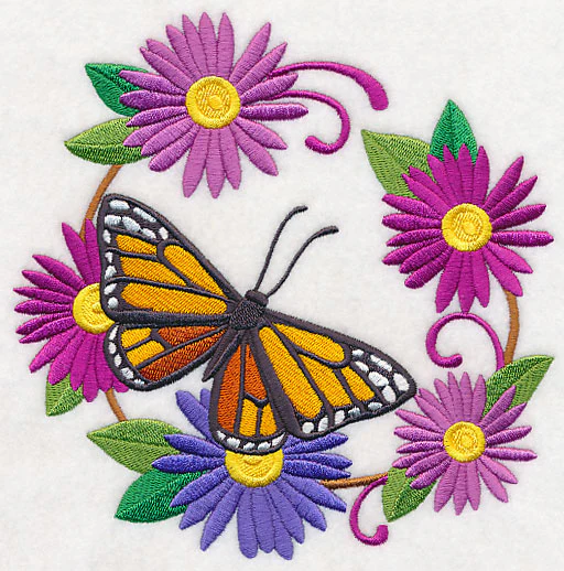 Royal Butterfly and Flower Wreath - Image 4