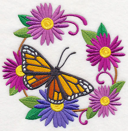 Royal Butterfly and Flower Wreath - Image 5