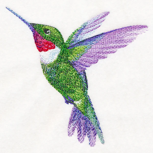Ruby-Throated Hummingbird in Watercolor - Image 7