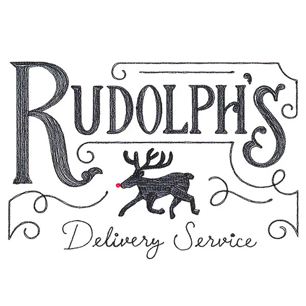 Rudolph's Delivery Service Market Sign - Image 3