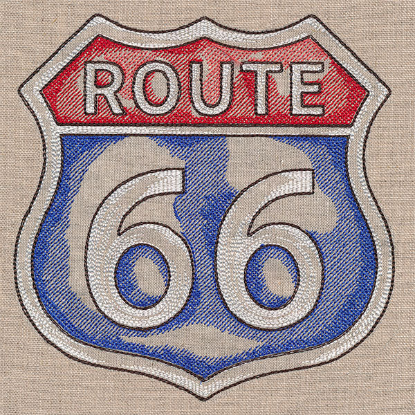 Rustic Americana Route 66 Sign - Image 5