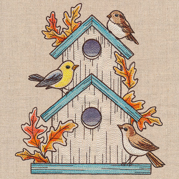 Rustic Autumn Birdhouse - Image 4