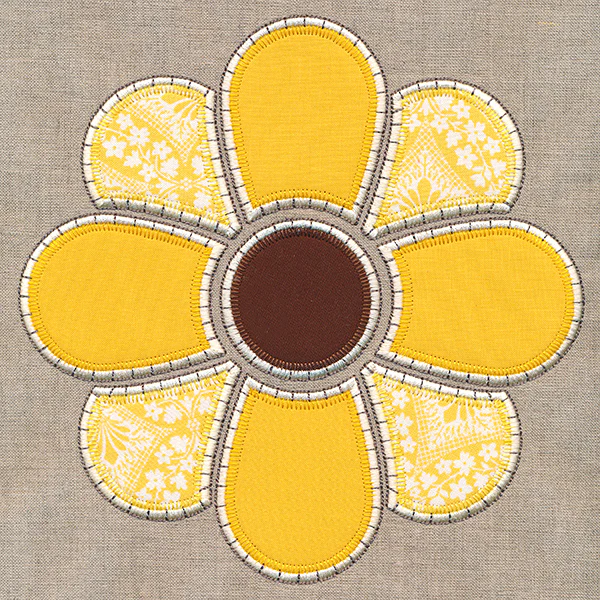 Rustic Autumn Sunflower (Heirloom Applique)