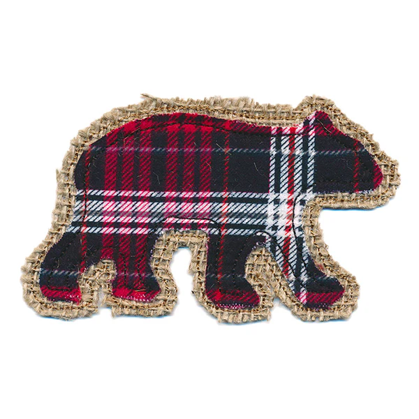 Rustic Bear Christmas Ornament (In-the-Hoop) - Image 6