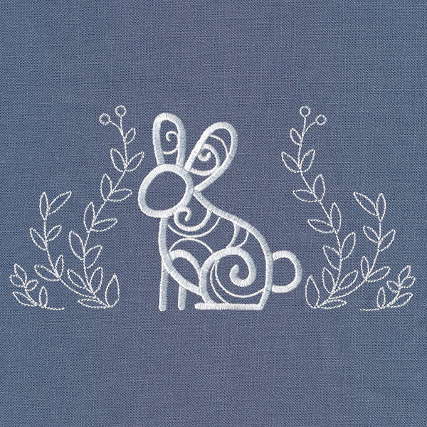 Rustic Bunny with Laurel - Image 2