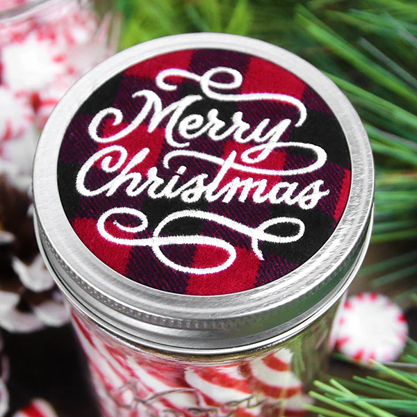 Rustic Christmas Jar Cover - Merry Christmas - Image 9