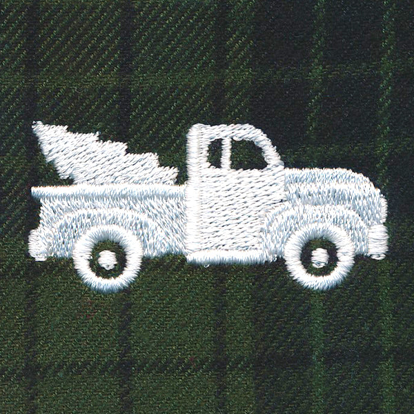 Rustic Christmas Jar Cover - Retro Truck - Image 3