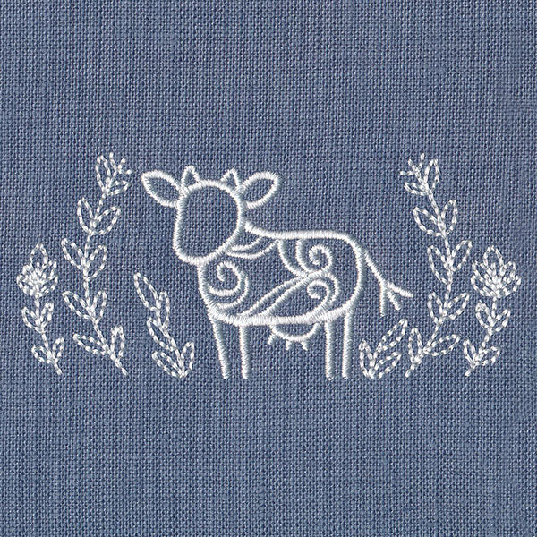 Rustic Cow with Laurel - Image 4
