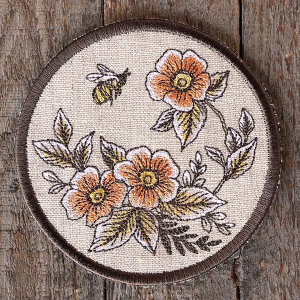 Rustic Elegance Bees & Blooms Coaster (In-the-Hoop) - Image 3