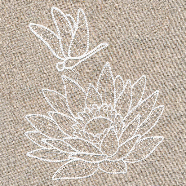 Rustic Garden Dragonfly and Lotus - Image 4