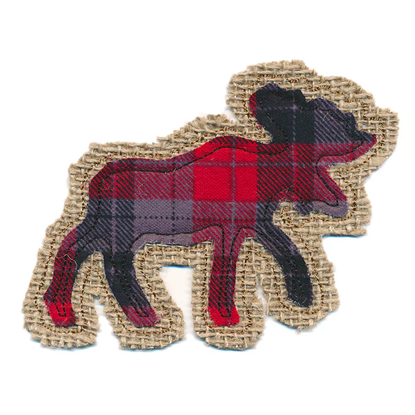 Rustic Moose Christmas Ornament (In-the-Hoop) - Image 2