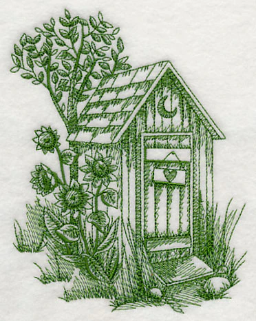 Rustic Outhouse 1 (Toile) - Image 3